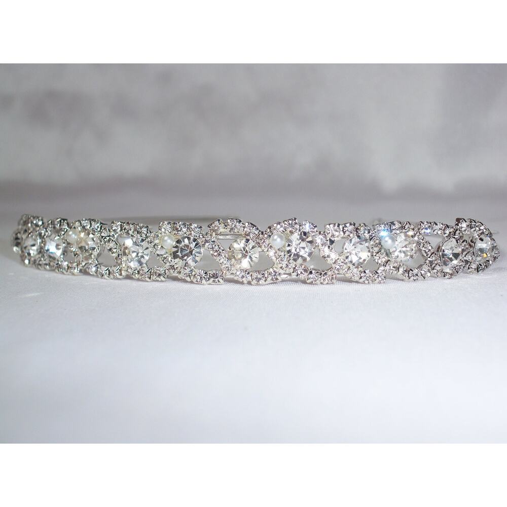 rhinestone headband headpiece prom bridal princess birthday ballerina tiara